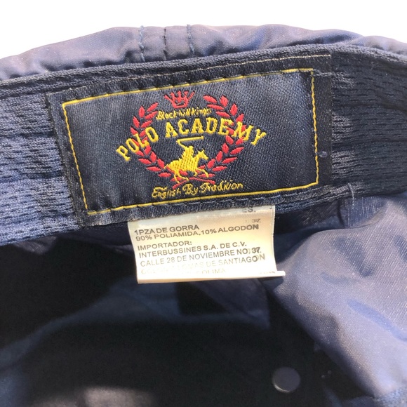 Polo Academy Canvas adjustable hat, boys ladies small Navy English Bay Tradition - Picture 5 of 12